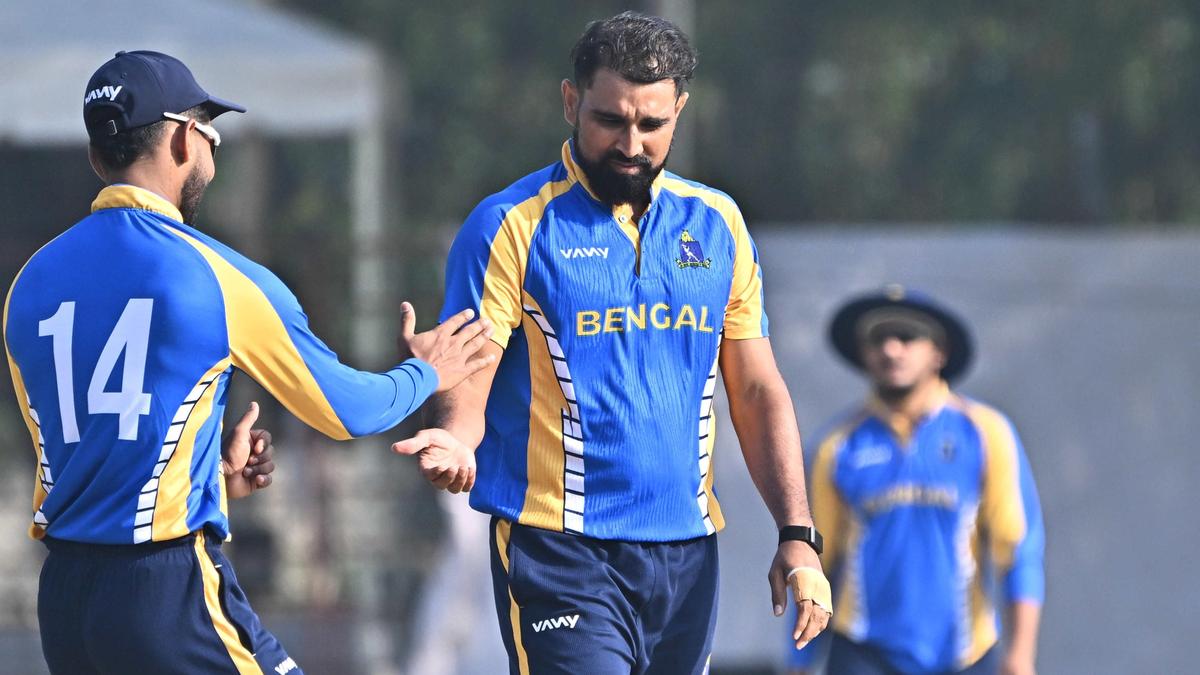 Bengal squad for Vijay Hazare Trophy 2025-26: Easwaran named captain, Shami leads pace attack